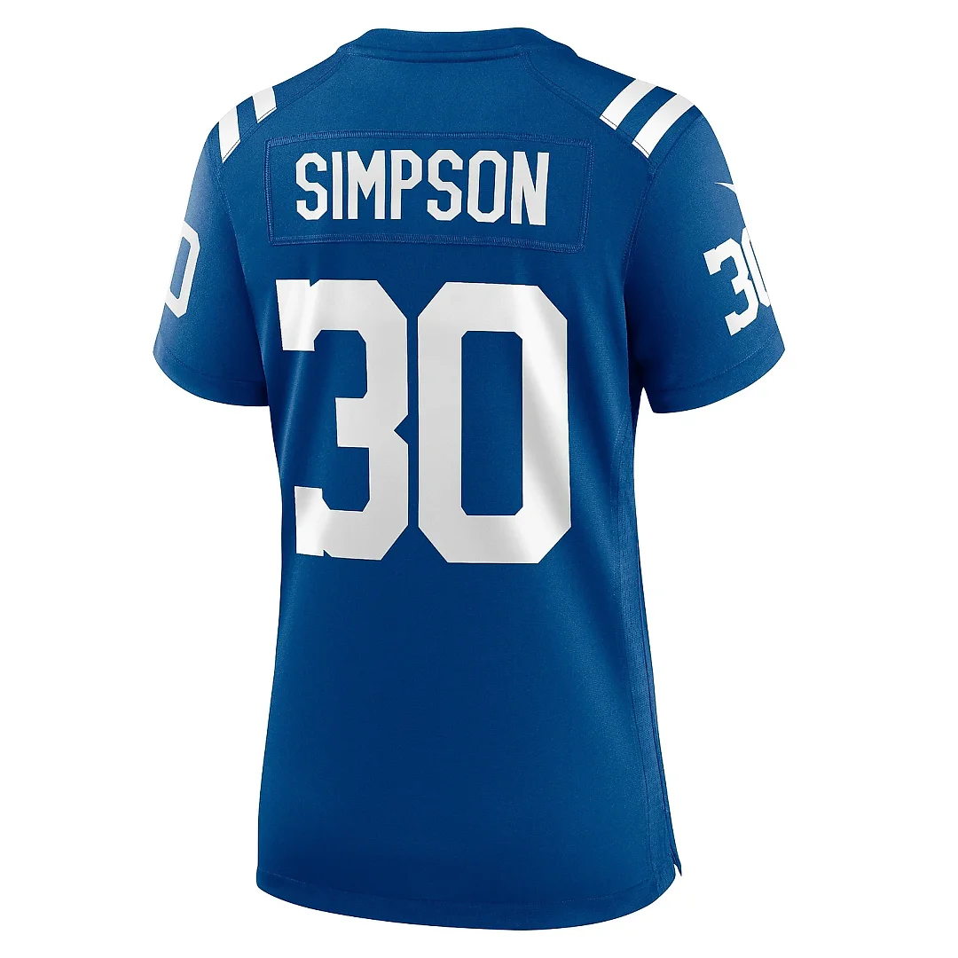 Zennovawear Women's Indianapolis Colts Jaylin Simpson Royal Game Jersey