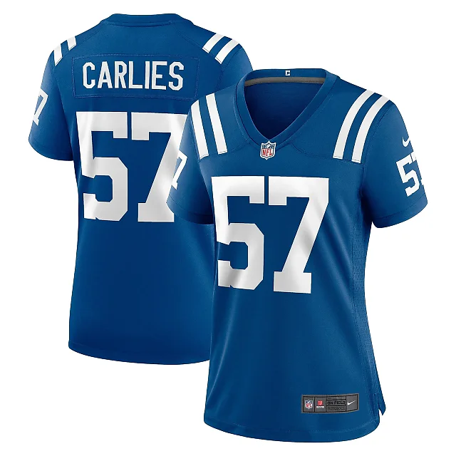 Zennovawear Women's Indianapolis Colts Jaylon Carlies Royal Game Jersey