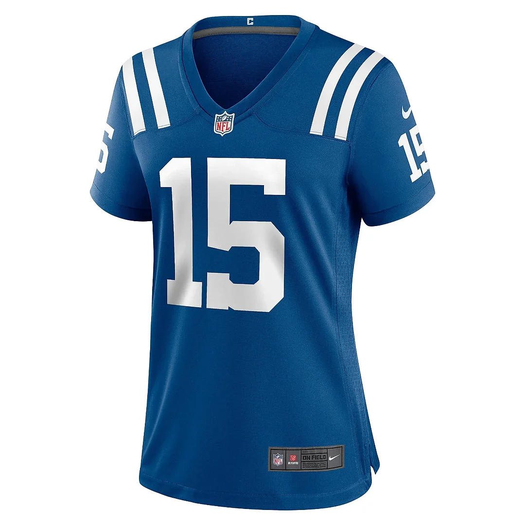 Zennovawear Women's Indianapolis Colts Joe Flacco Royal Game Jersey