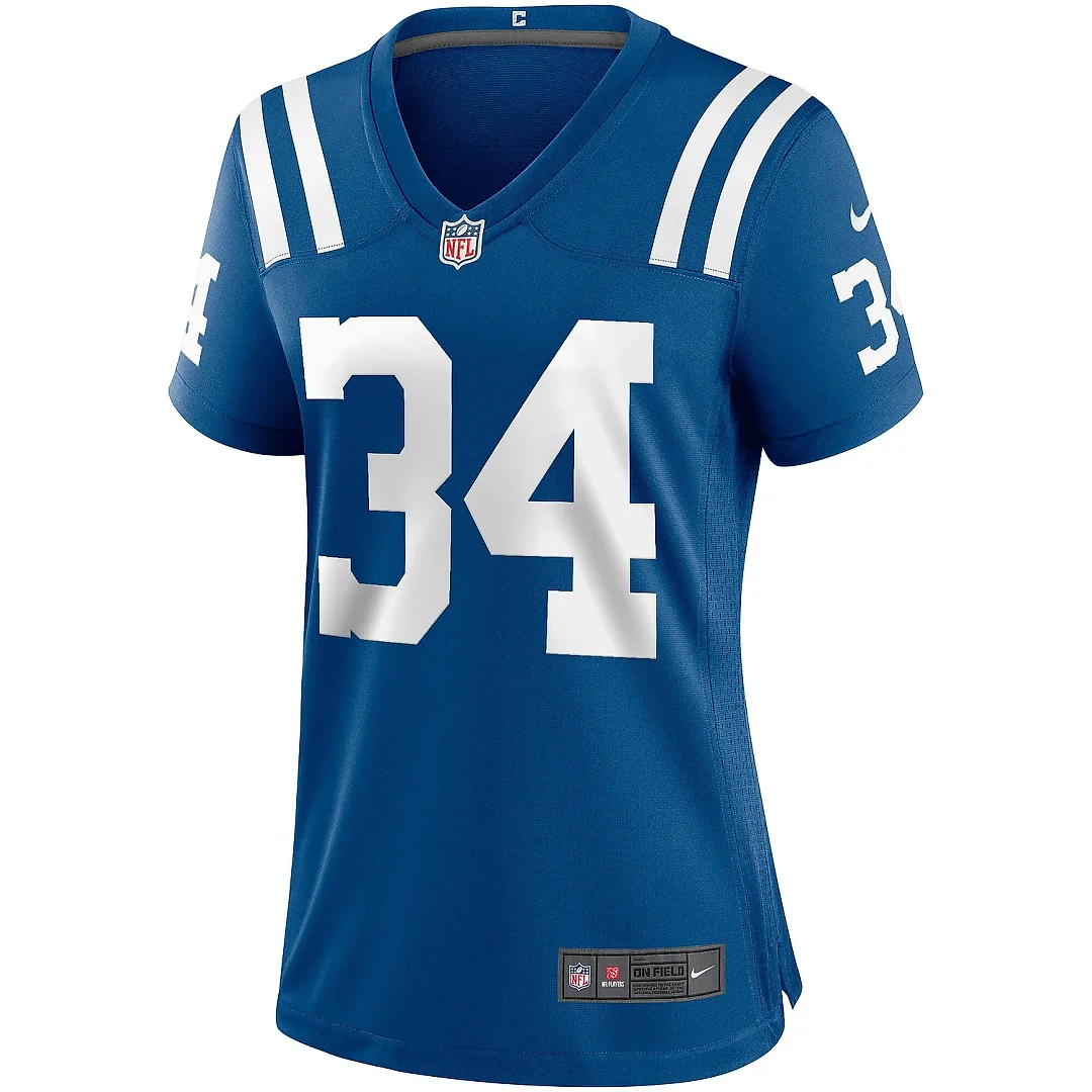 Zennovawear Women's Indianapolis Colts Joe Perry Royal Game Retired Player Jersey