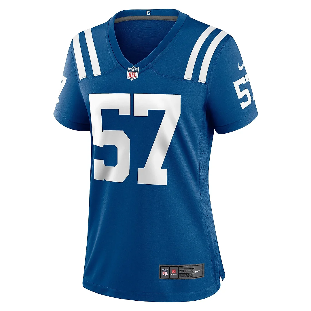 Zennovawear Women's Indianapolis Colts JoJo Domann Royal Game Player Jersey
