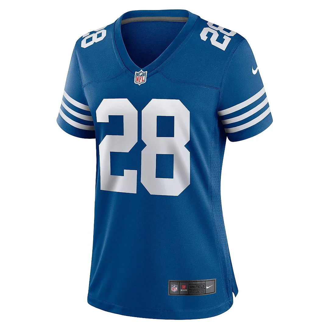 Zennovawear Women's Indianapolis Colts Jonathan Taylor Royal Game Player Jersey