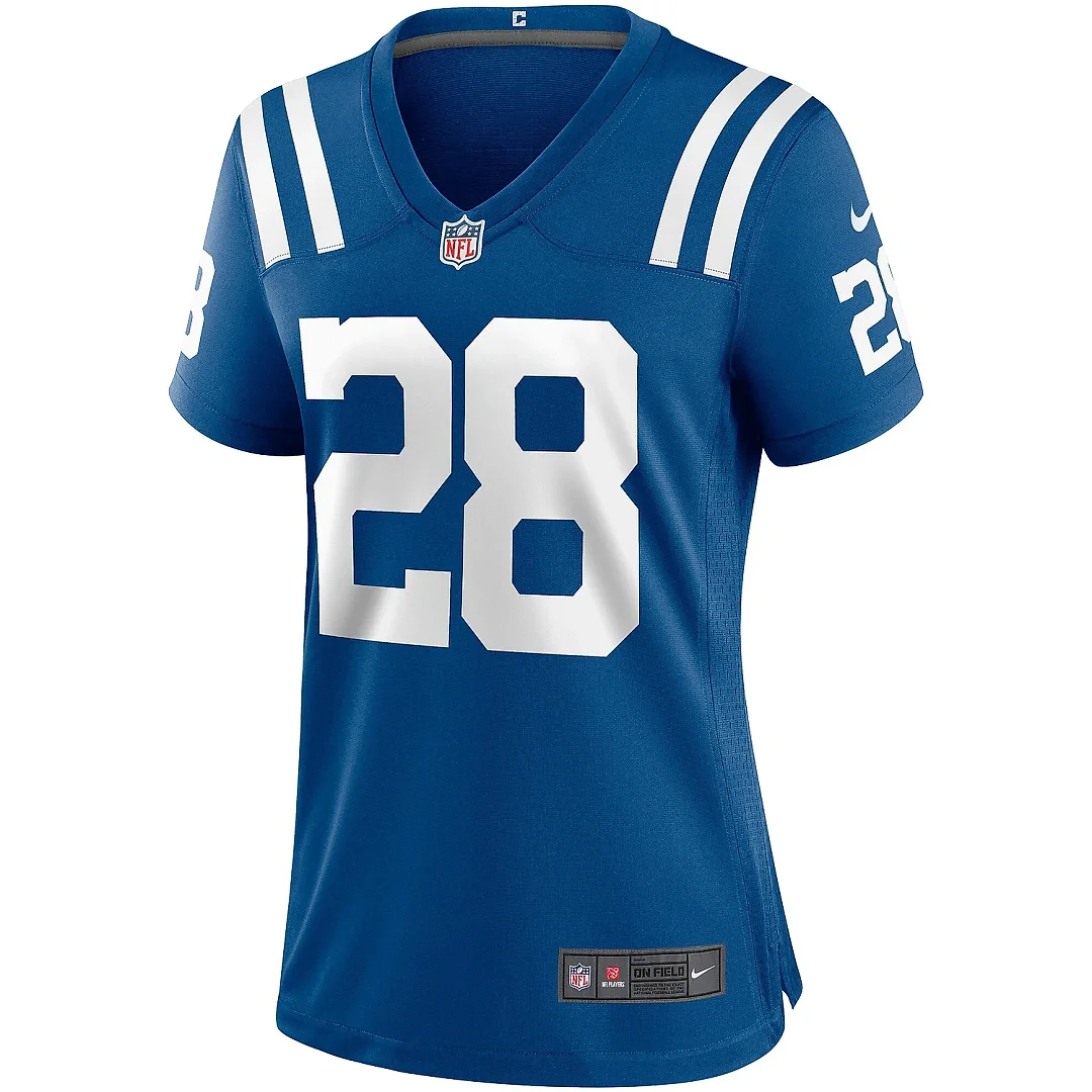 Zennovawear Women's Indianapolis Colts Jonathan Taylor Royal Game Jersey