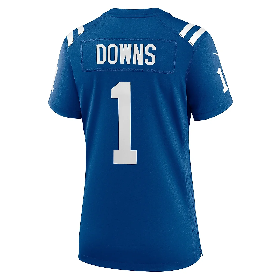 Zennovawear Women's Indianapolis Colts Josh Downs Royal Team Game Jersey