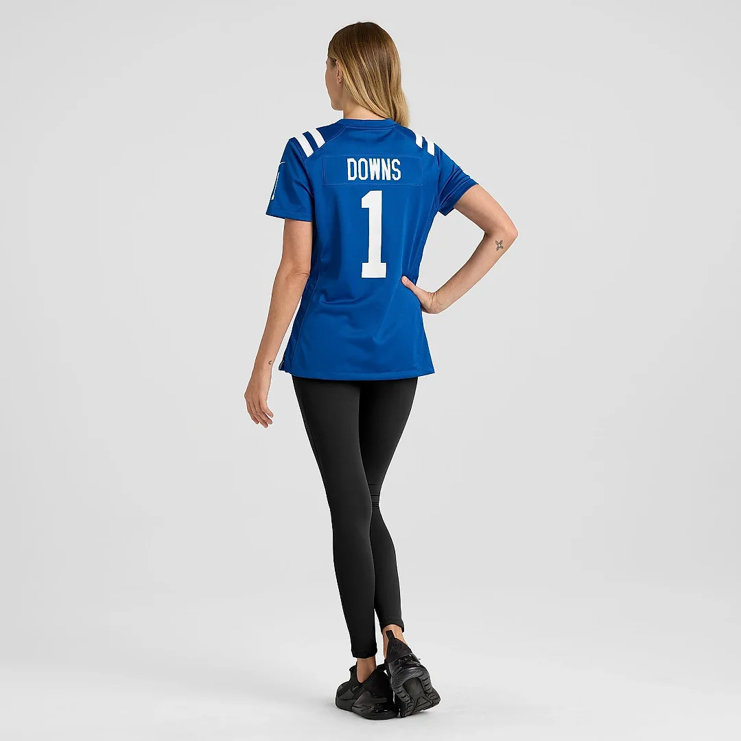 Zennovawear Women's Indianapolis Colts Josh Downs Royal Team Game Jersey