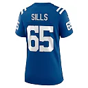 Zennovawear Women's Indianapolis Colts Josh Sills Royal Team Game Jersey
