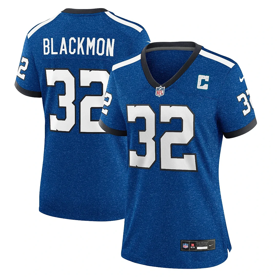 Zennovawear Women's Indianapolis Colts Julian Blackmon Royal Indiana Nights Alternate Game Jersey