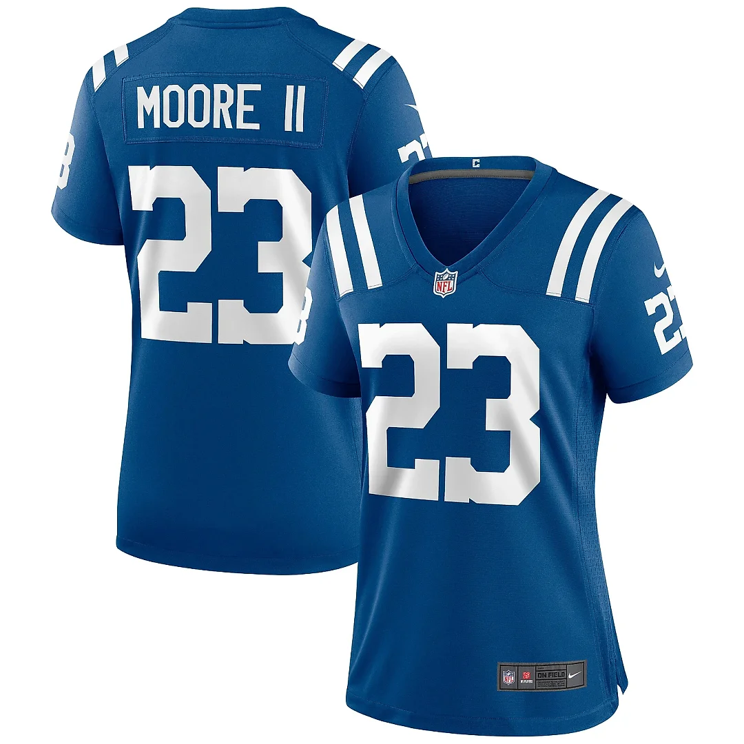 Zennovawear Women's Indianapolis Colts Kenny Moore II Royal Game Jersey