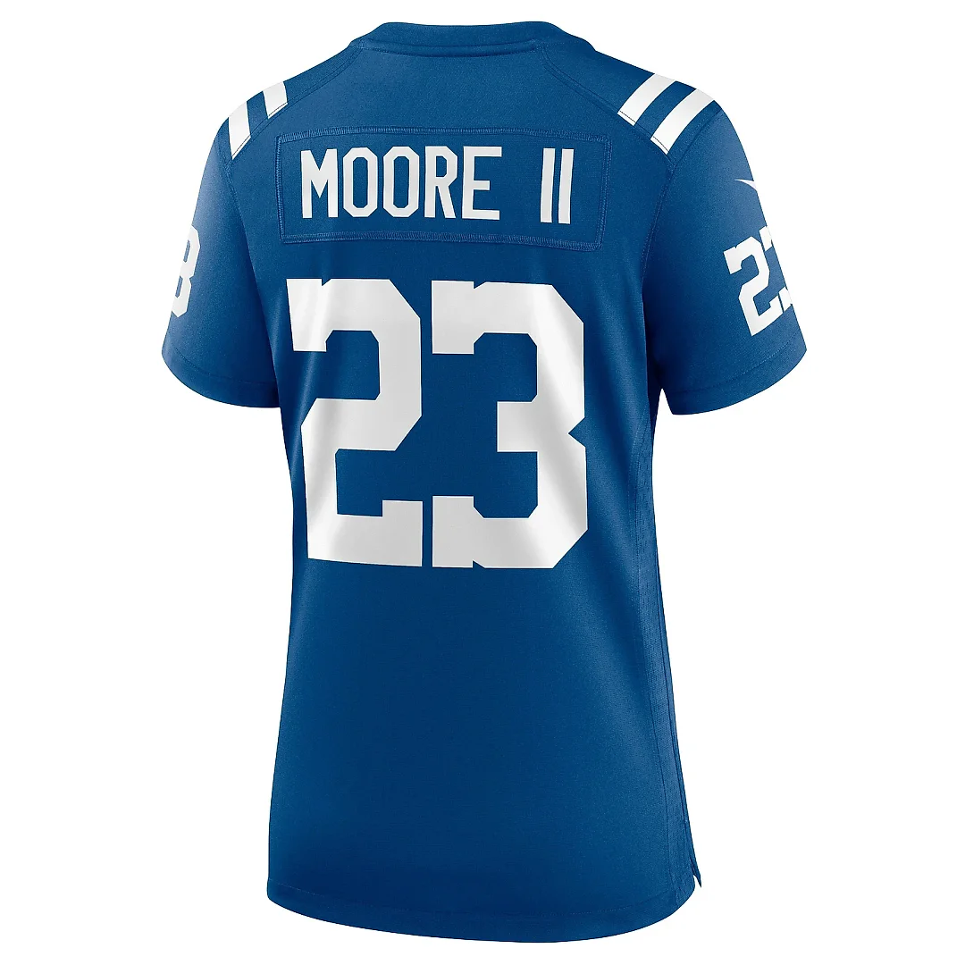 Zennovawear Women's Indianapolis Colts Kenny Moore II Royal Game Jersey