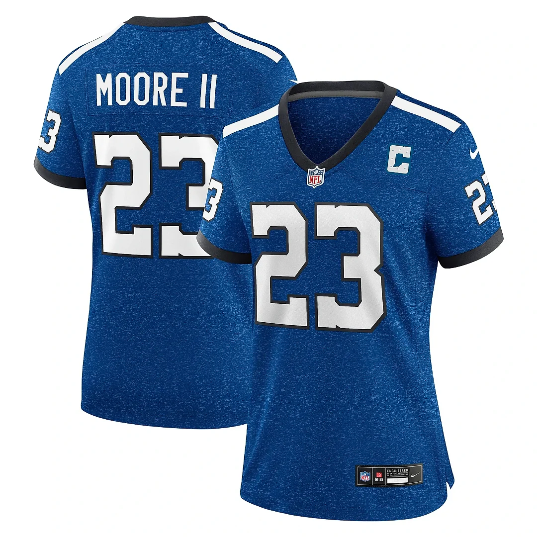 Zennovawear Women's Indianapolis Colts Kenny Moore II Royal Indiana Nights Alternate Game Jersey
