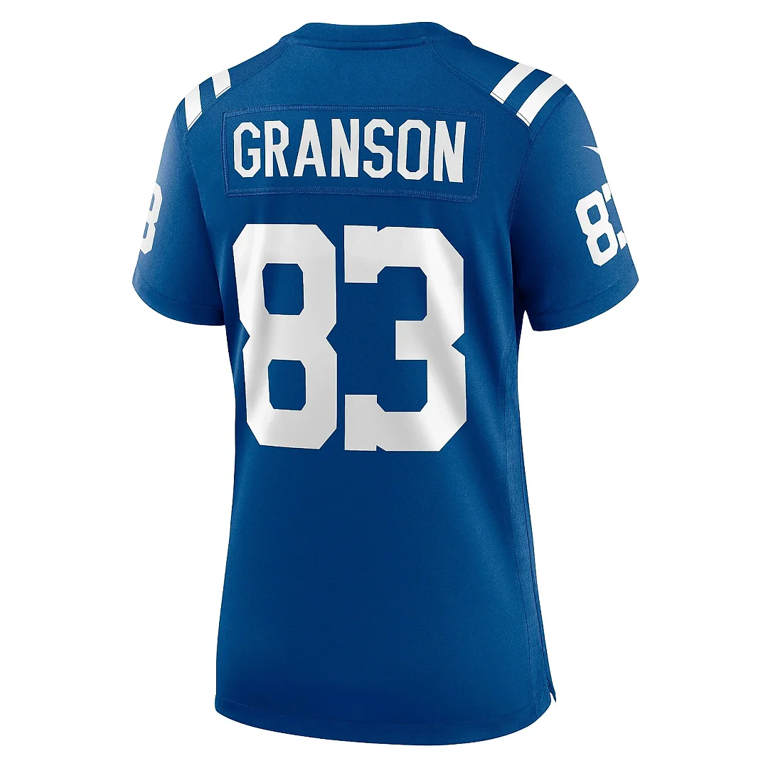 Zennovawear Women's Indianapolis Colts Kylen Granson Royal Game Jersey