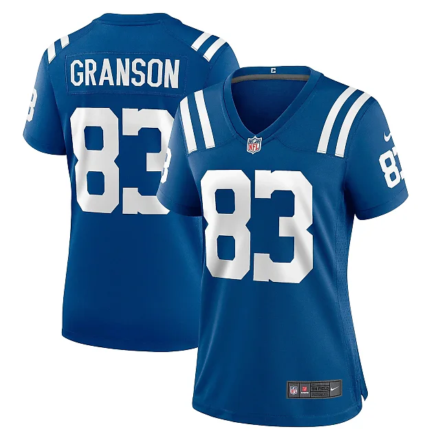 Zennovawear Women's Indianapolis Colts Kylen Granson Royal Game Jersey