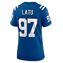 Zennovawear Women's Indianapolis Colts Laiatu Latu Royal Game Jersey