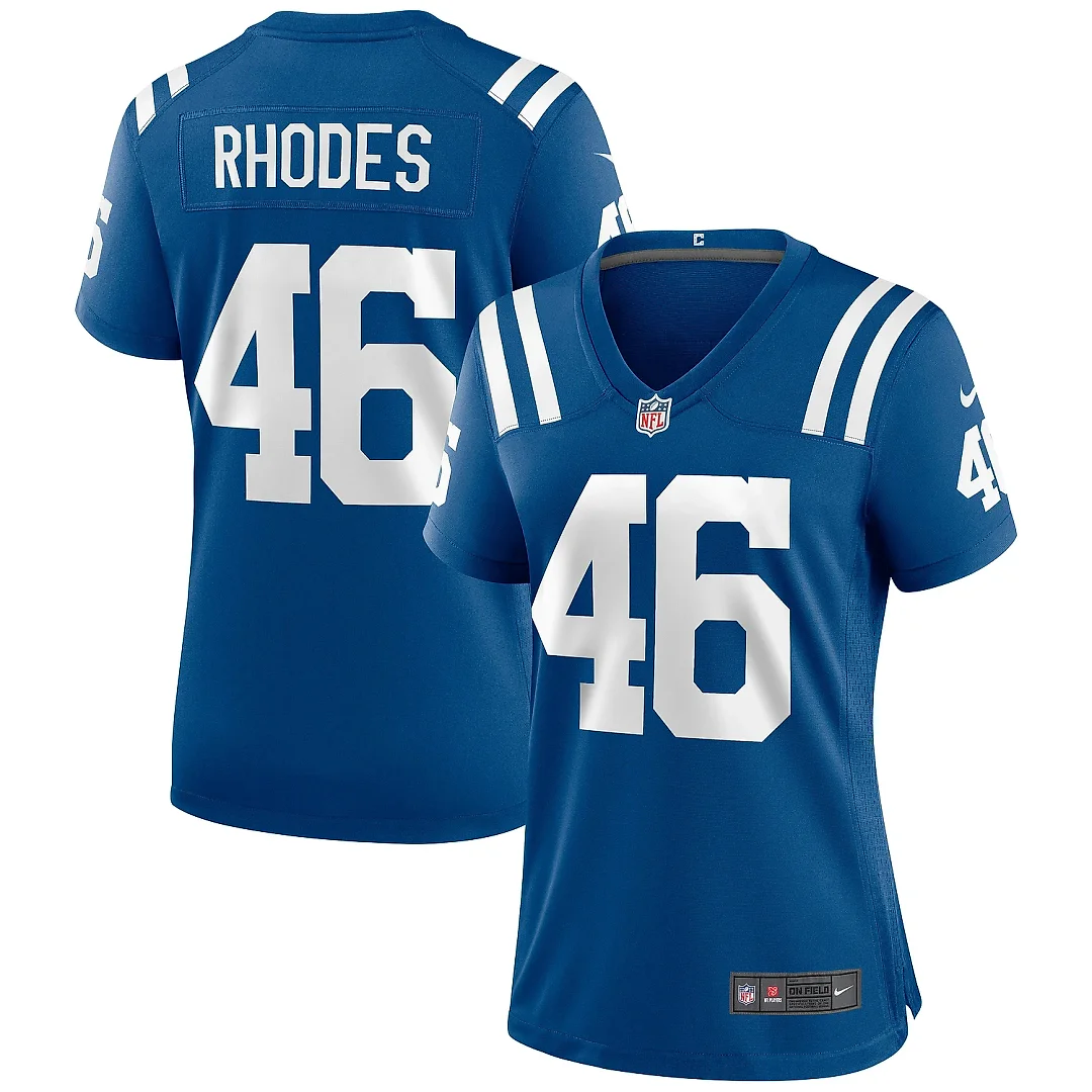 Zennovawear Women's Indianapolis Colts Luke Rhodes Royal Game Jersey