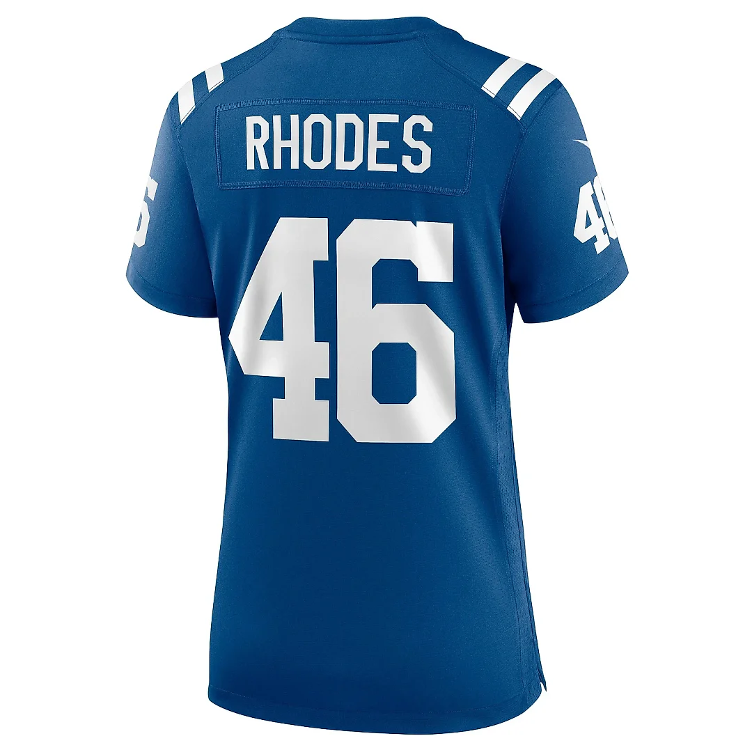 Zennovawear Women's Indianapolis Colts Luke Rhodes Royal Game Jersey