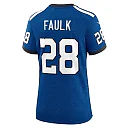 Zennovawear Women's Indianapolis Colts Marshall Faulk Royal Indiana Nights Alternate Game Jersey