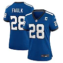 Zennovawear Women's Indianapolis Colts Marshall Faulk Royal Indiana Nights Alternate Game Jersey