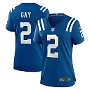 Zennovawear Women's Indianapolis Colts Matt Gay Royal Game Player Jersey