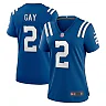 Zennovawear Women's Indianapolis Colts Matt Gay Royal Game Player Jersey
