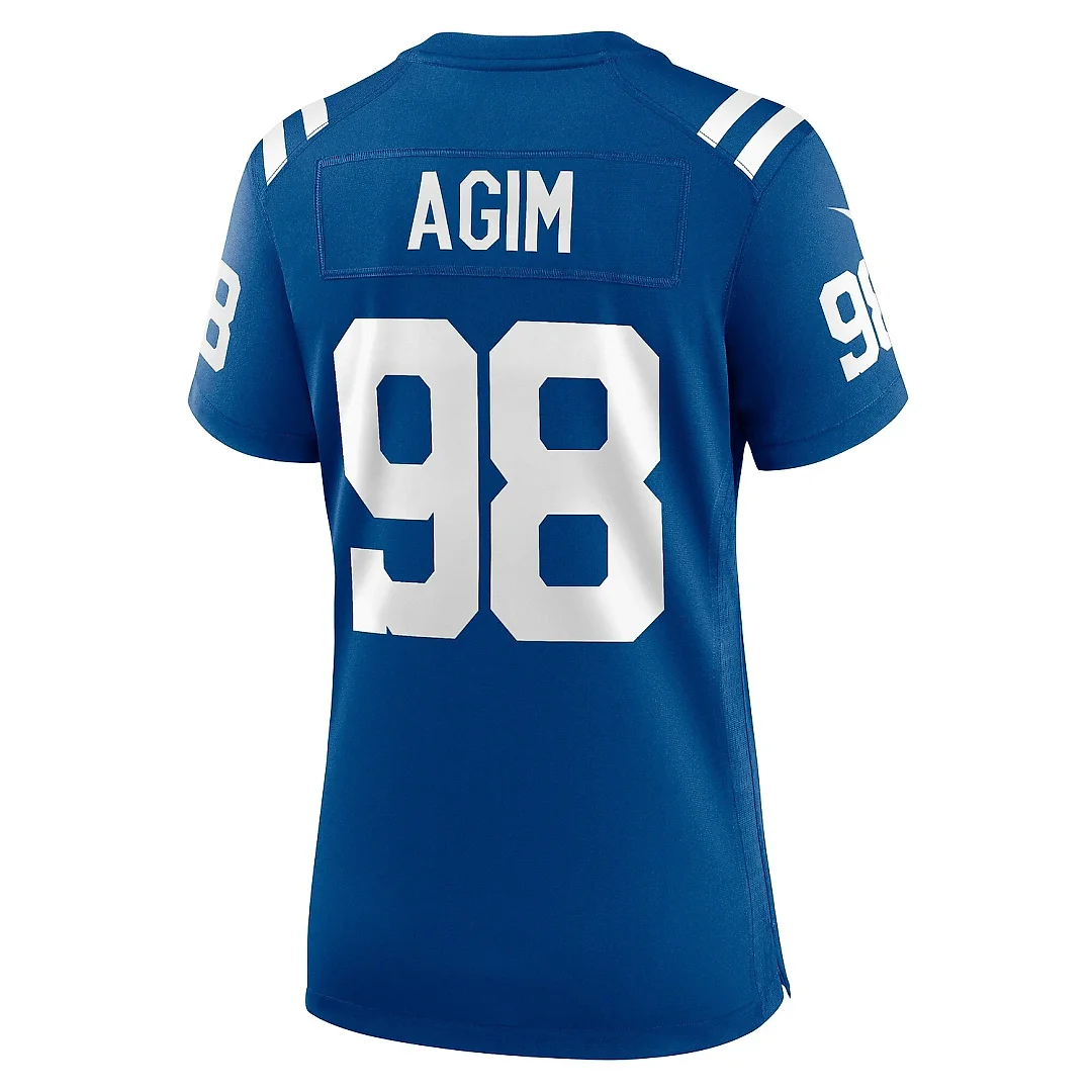 Zennovawear Women's Indianapolis Colts McTelvin Agim Royal Team Game Jersey