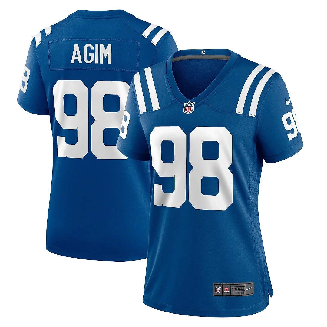 Zennovawear Women's Indianapolis Colts McTelvin Agim Royal Team Game Jersey