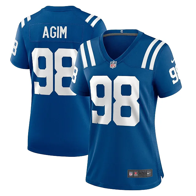 Zennovawear Women's Indianapolis Colts McTelvin Agim Royal Team Game Jersey