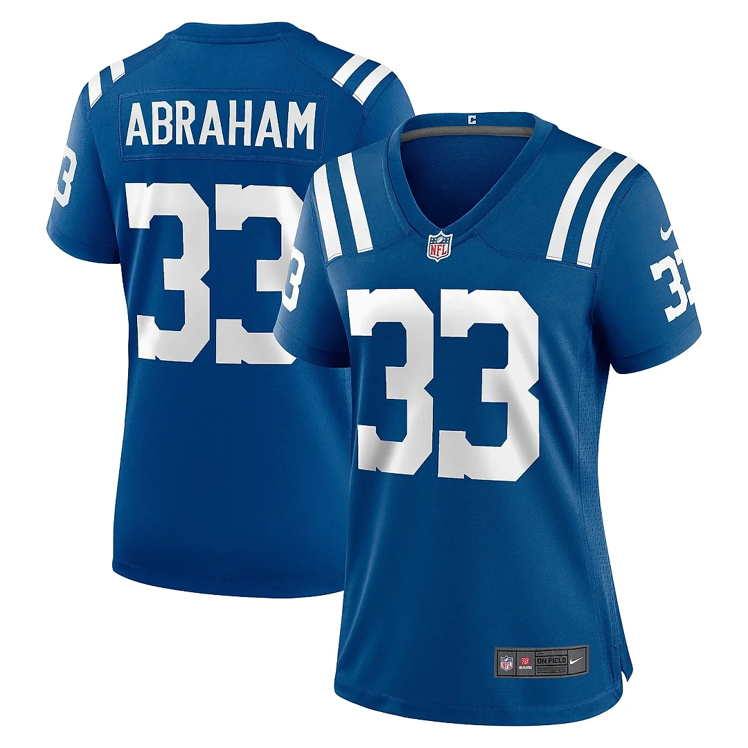 Zennovawear Women's Indianapolis Colts Micah Abraham Royal Game Jersey