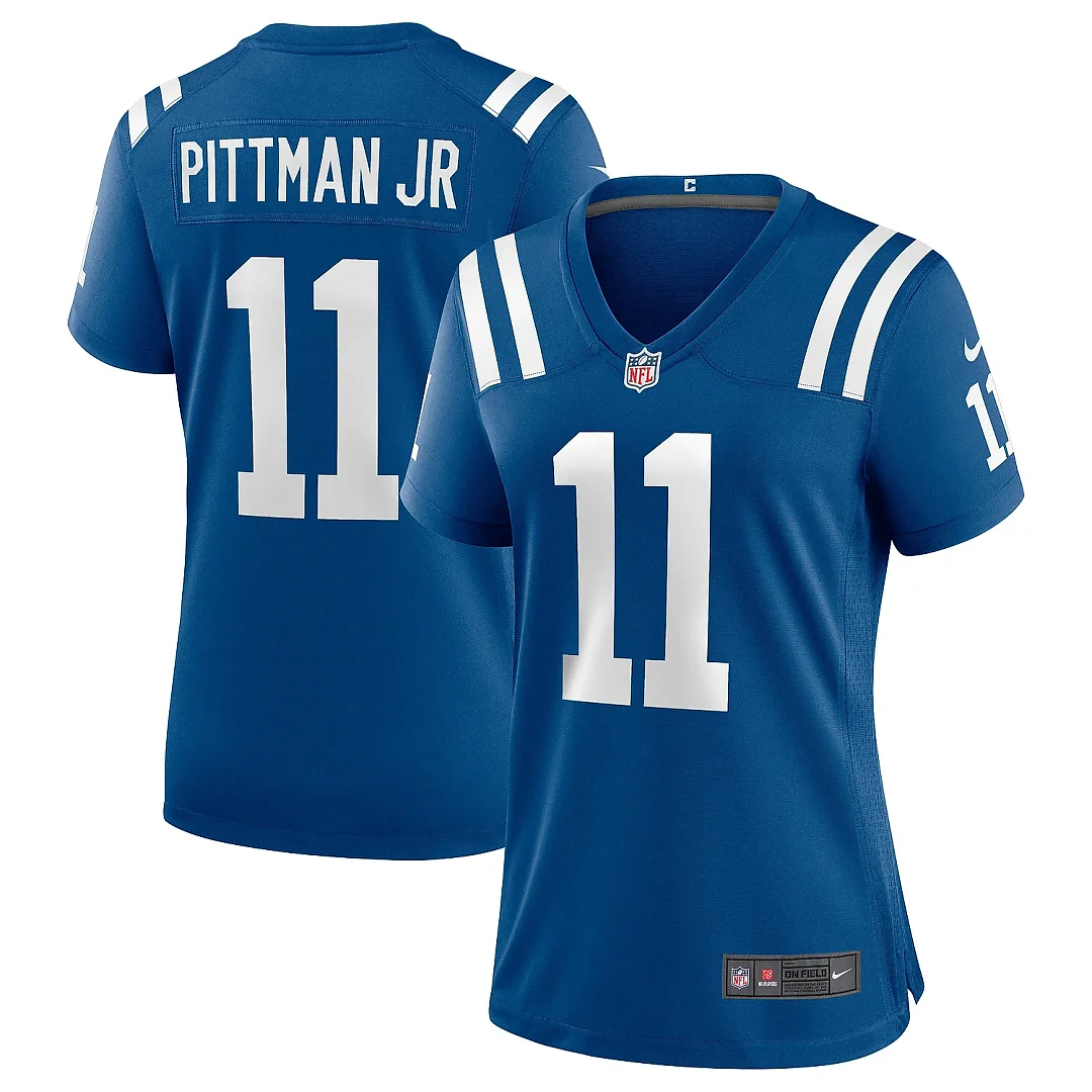 Zennovawear Women's Indianapolis Colts Michael Pittman Jr. Royal Game Player Jersey