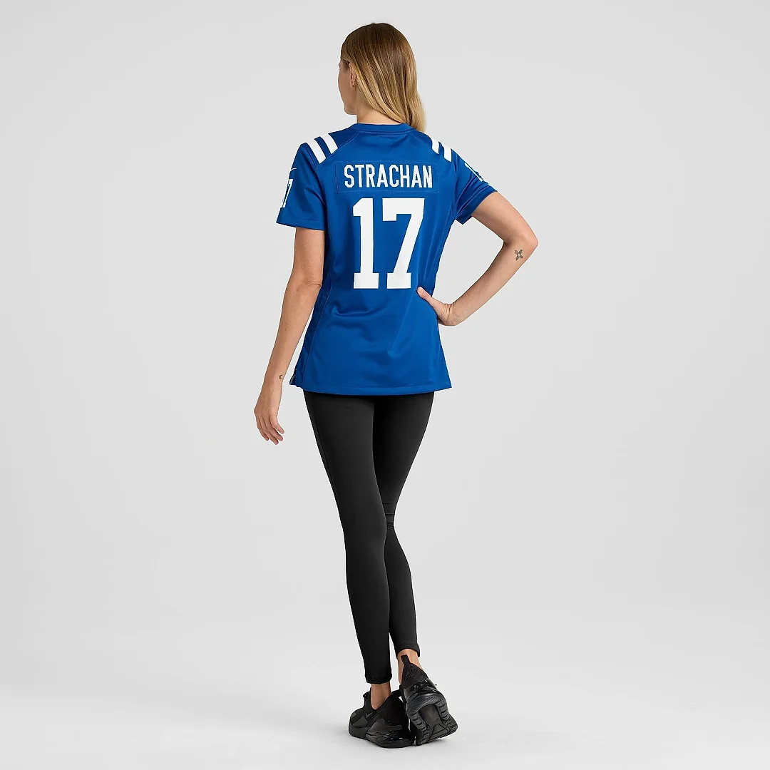 Zennovawear Women's Indianapolis Colts Mike Strachan Royal Game Jersey