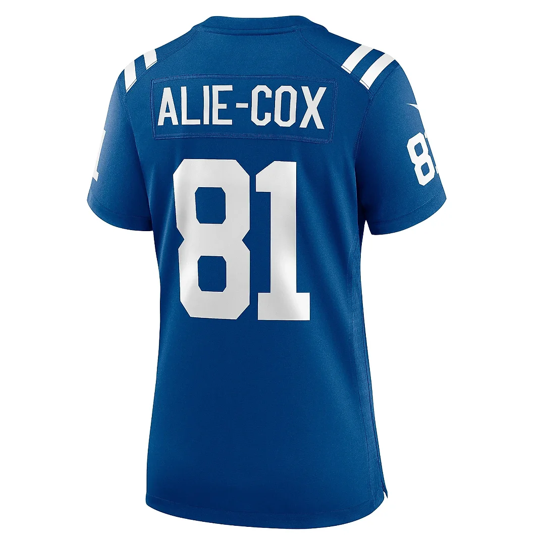 Zennovawear Women's Indianapolis Colts Mo Alie-Cox Royal Team Game Jersey