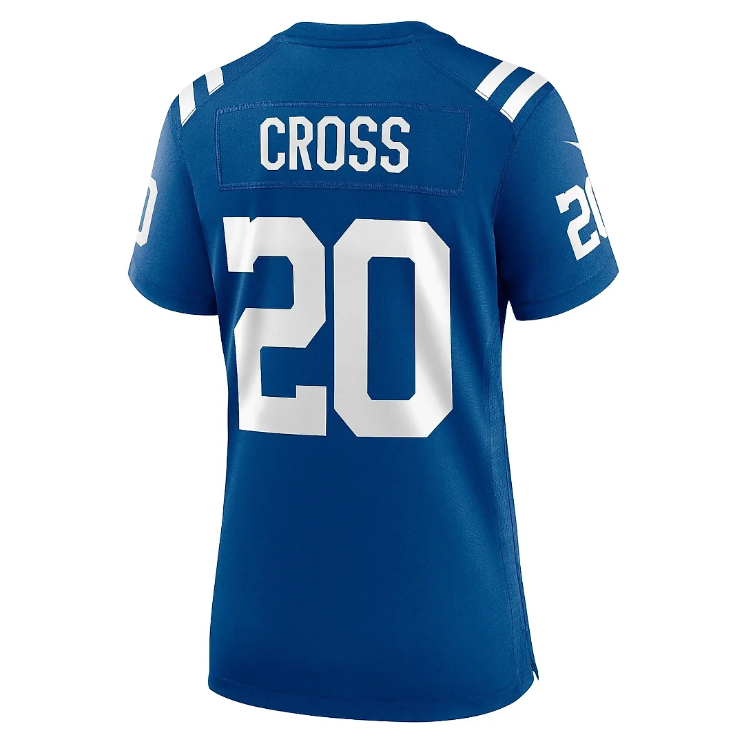 Zennovawear Women's Indianapolis Colts Nick Cross Royal Player Game Jersey