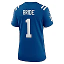 Zennovawear Women's Indianapolis Colts Number 1 Bride Royal Game Jersey