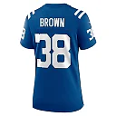 Zennovawear Women's Indianapolis Colts Pharaoh Brown Royal Game Player Jersey