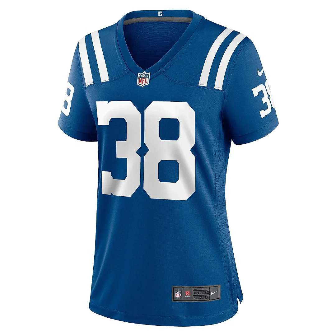 Zennovawear Women's Indianapolis Colts Pharaoh Brown Royal Game Player Jersey