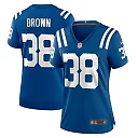 Zennovawear Women's Indianapolis Colts Pharaoh Brown Royal Game Player Jersey