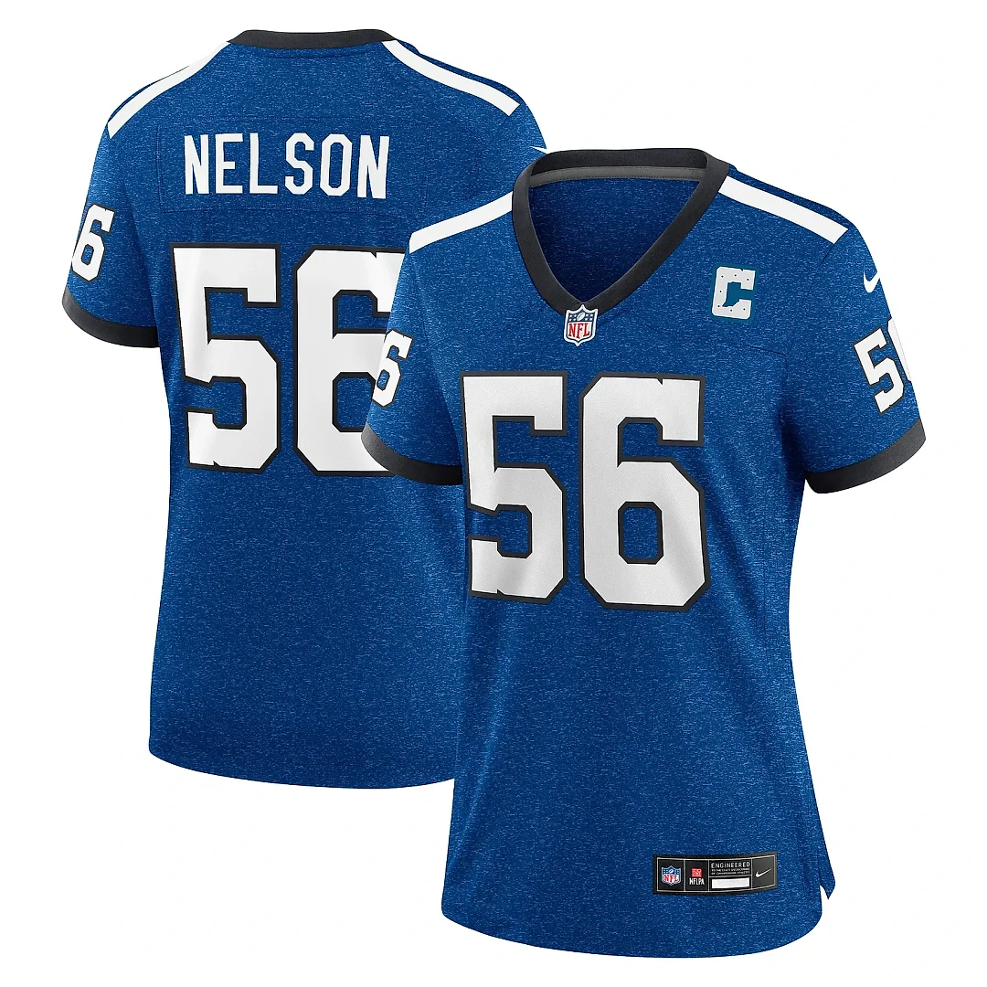Zennovawear Women's Indianapolis Colts Quenton Nelson Royal Indiana Nights Alternate Game Jersey
