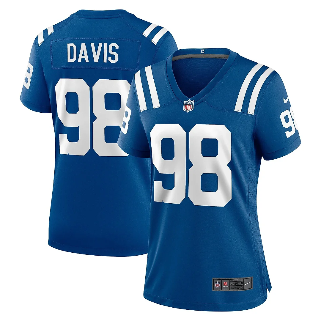Zennovawear Women's Indianapolis Colts Raekwon Davis Royal Game Jersey