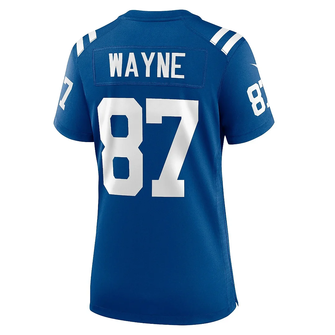 Zennovawear Women's Indianapolis Colts Reggie Wayne Royal Retired Player Game Jersey