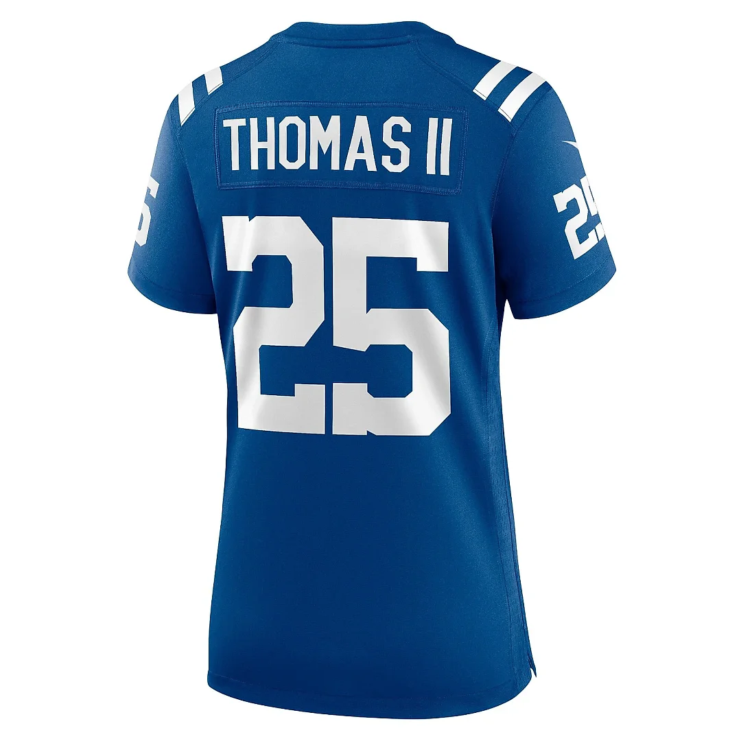 Zennovawear Women's Indianapolis Colts Rodney Thomas II Royal Game Player Jersey