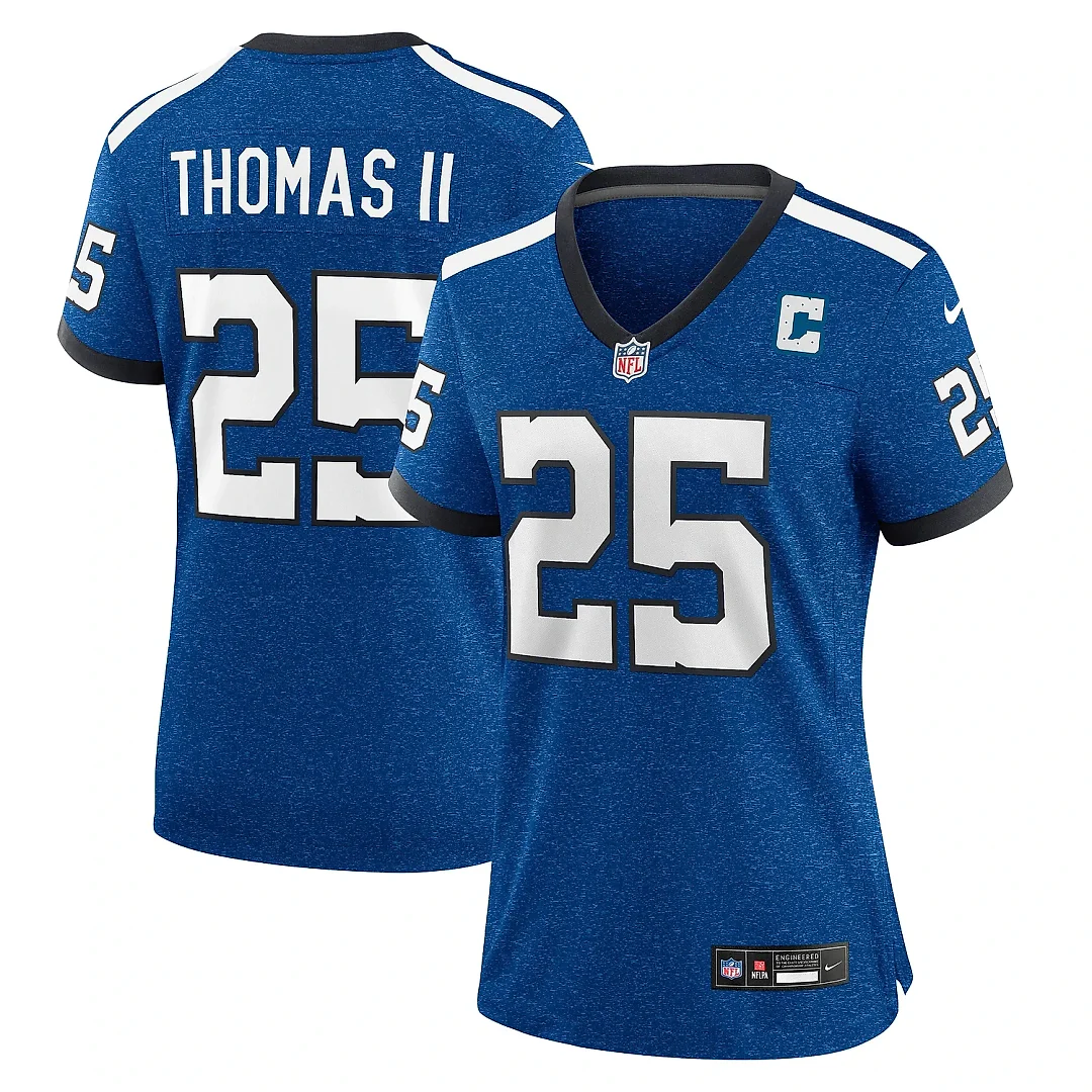 Zennovawear Women's Indianapolis Colts Rodney Thomas II Royal Indiana Nights Alternate Game Jersey