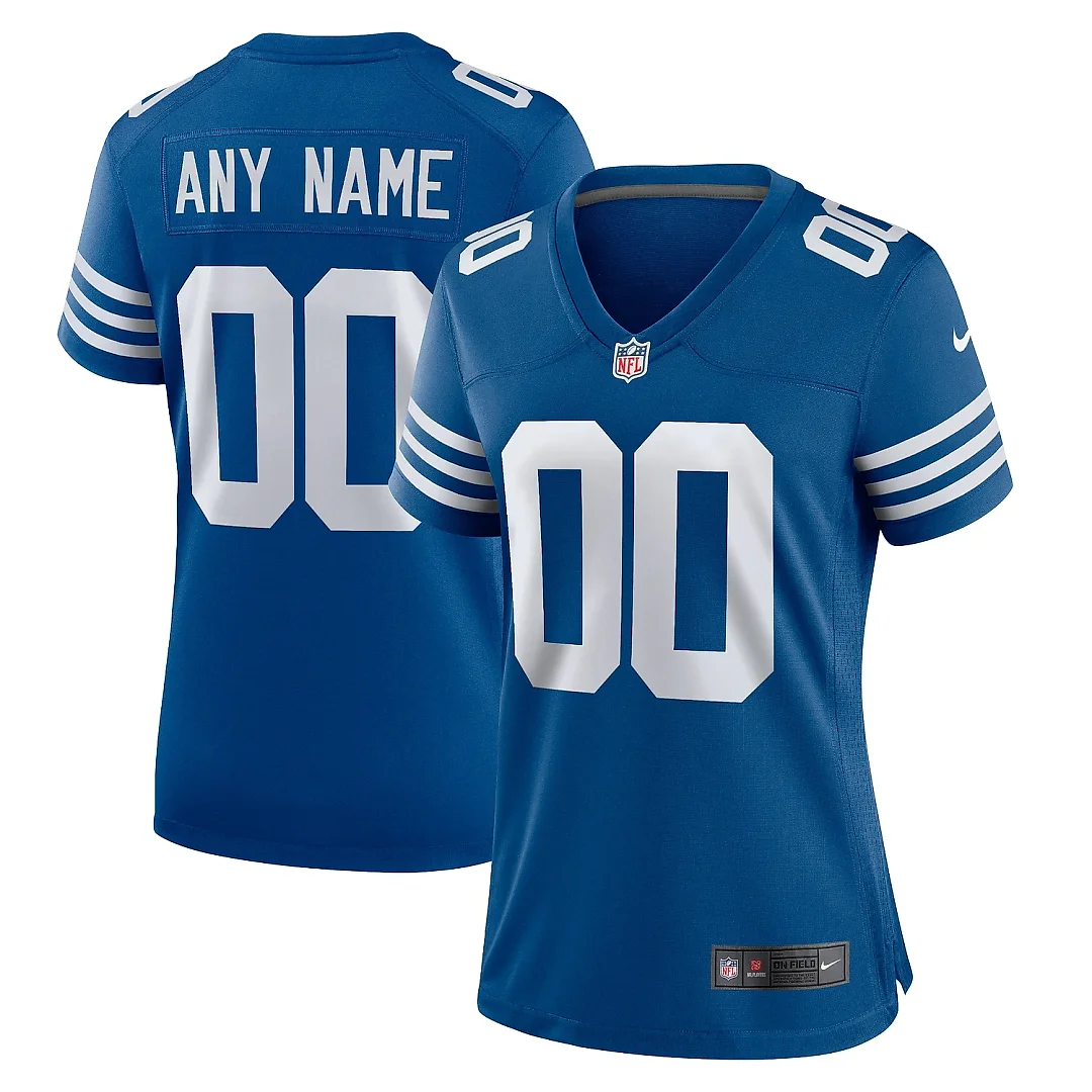 Zennovawear Women's Indianapolis Colts Royal Alternate Custom Jersey