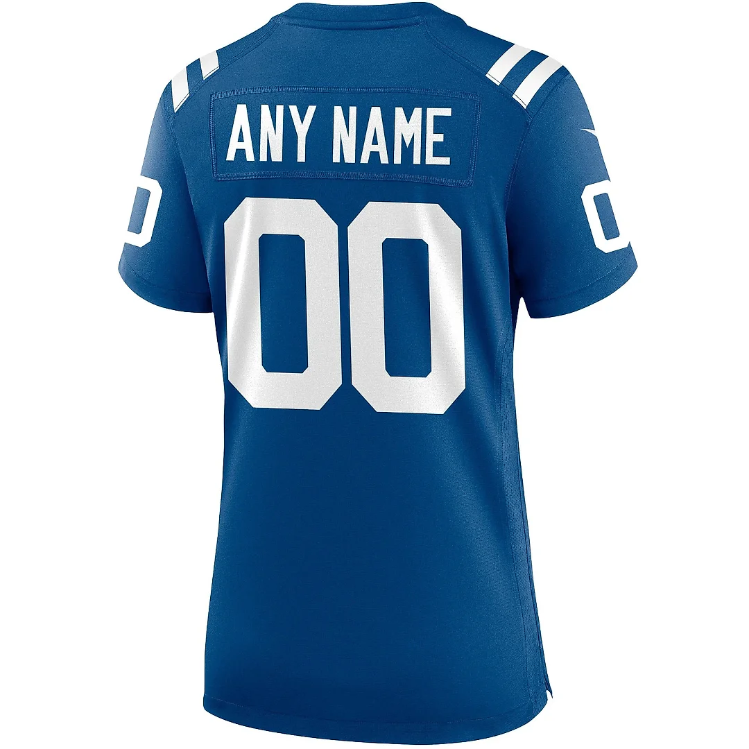 Zennovawear Women's Indianapolis Colts Royal Custom Game Jersey