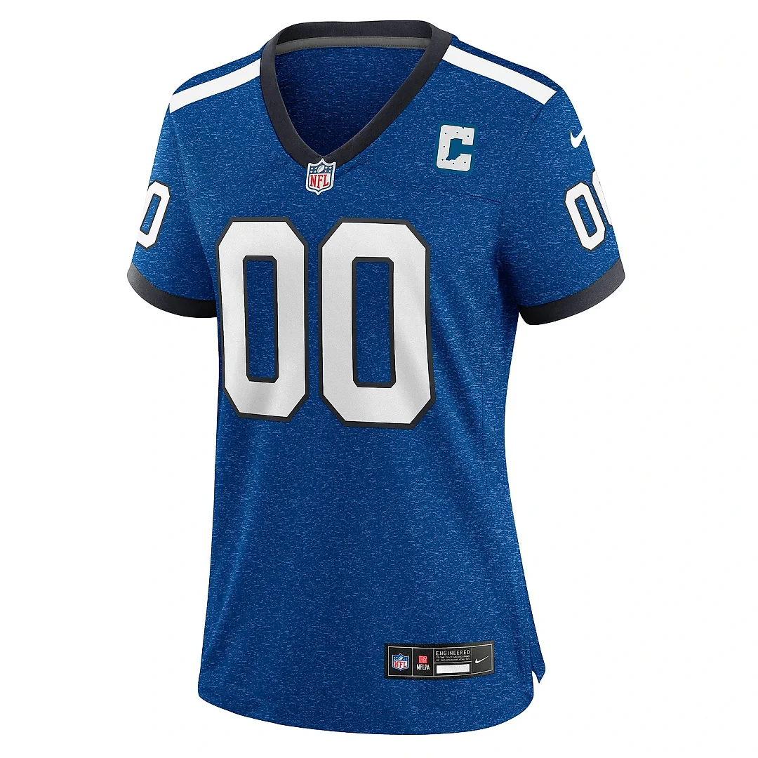 Zennovawear Women's Indianapolis Colts Royal Indiana Nights Alternate Custom Game Jersey