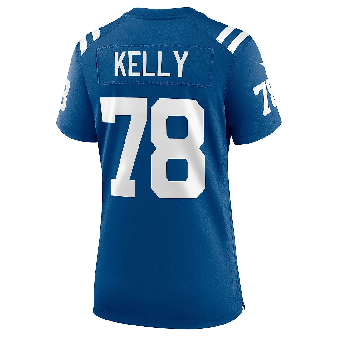 Zennovawear Women's Indianapolis Colts Ryan Kelly Royal Game Jersey