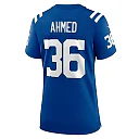 Zennovawear Women's Indianapolis Colts Salvon Ahmed Royal Team Game Jersey
