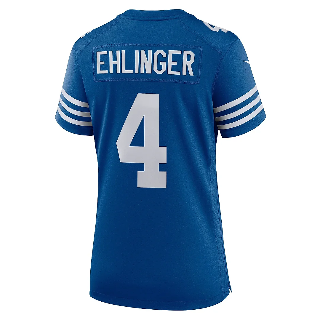 Zennovawear Women's Indianapolis Colts Sam Ehlinger Blue Game Player Jersey