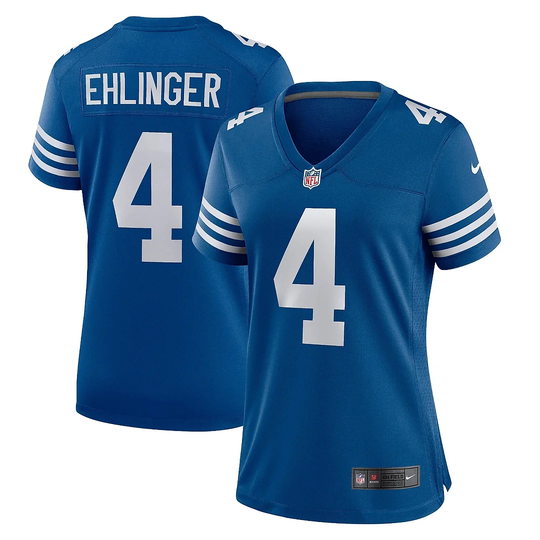 Zennovawear Women's Indianapolis Colts Sam Ehlinger Blue Game Player Jersey