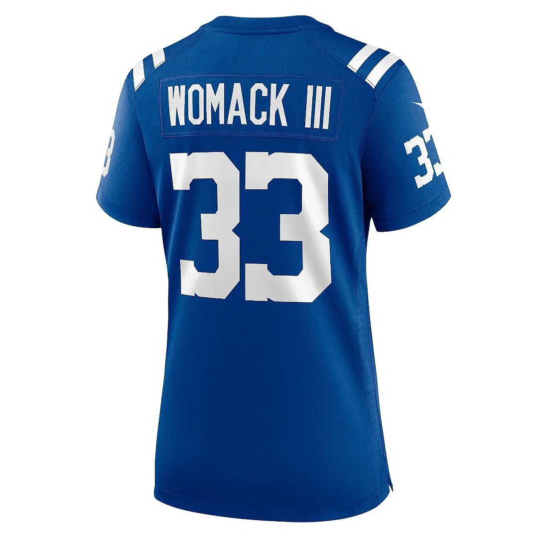 Zennovawear Women's Indianapolis Colts Samuel Womack III Royal Game Jersey