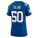 Zennovawear Women's Indianapolis Colts Segun Olubi Royal Game Player Jersey