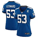 Zennovawear Women's Indianapolis Colts Shaquille Leonard Blue Player Jersey